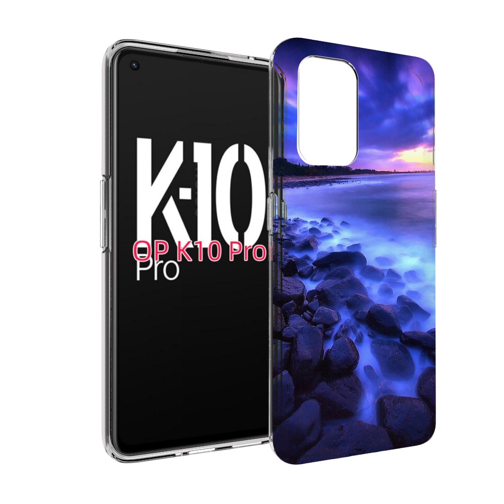 

Чехол MyPads неоновый берег для OPPO K10 Pro, Прозрачный, Tocco