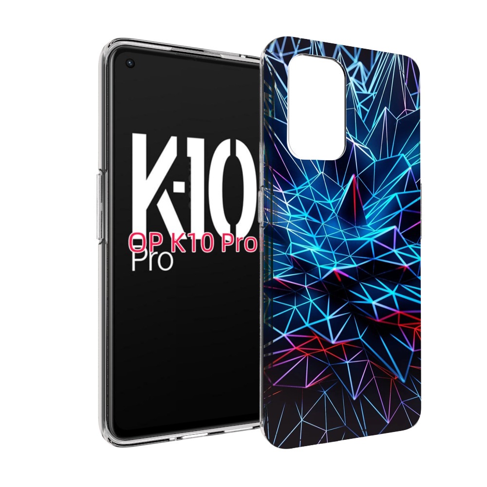 

Чехол MyPads неоновая-абстракция для OPPO K10 Pro, Прозрачный, Tocco