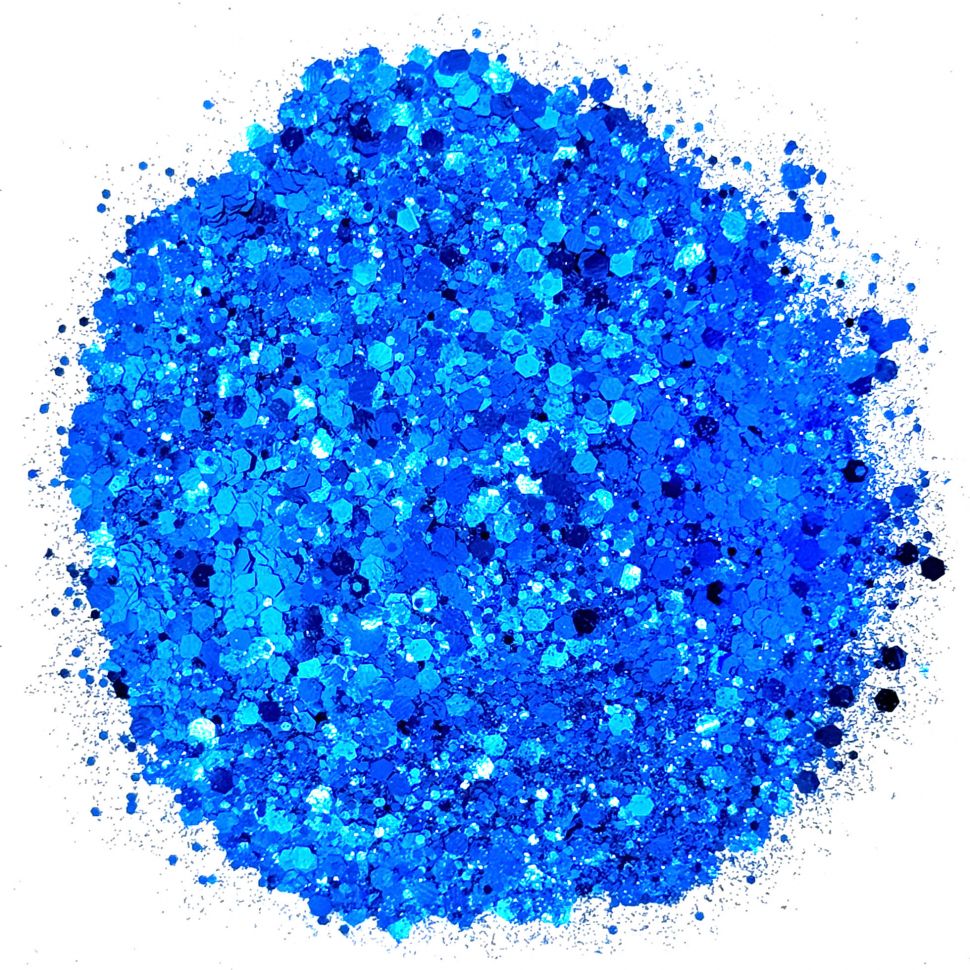 

Глиттер-блестки EPOXYMASTER синие, 25мл, Синий, Блестки