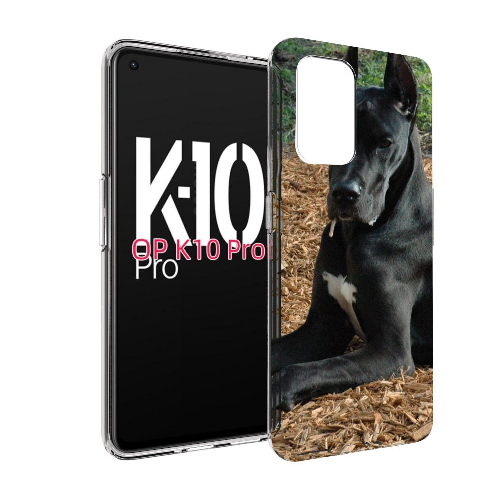 

Чехол MyPads немецкии дог для OPPO K10 Pro, Прозрачный, Tocco