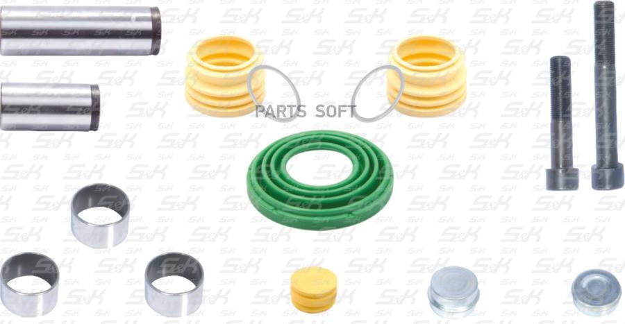 

р/к суппорта диcк торм(=CWSK.4) (болты.направляющие.крышки.пыльники.шайба.смазка) WABCO