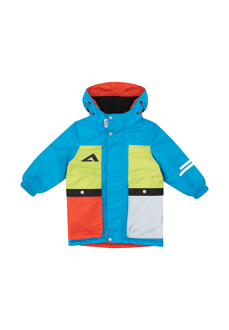 Куртка детская Oldos Лука AOSS23JK1T116, цвет синий_салатовый, размер 140