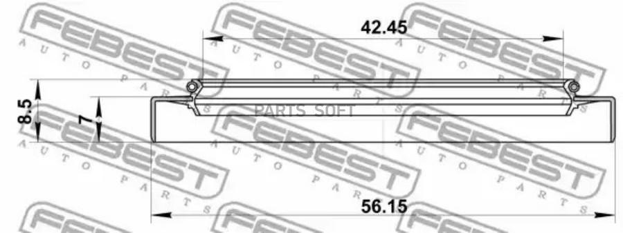 

FEBECT 95GDY44560709X Сальник полуоси