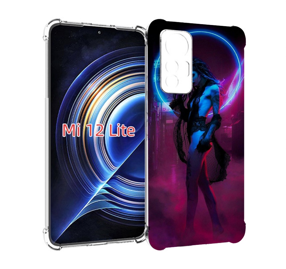 

Чехол MyPads красивая девушка в дыму неон женский для Xiaomi 12 Lite, Прозрачный, Tocco