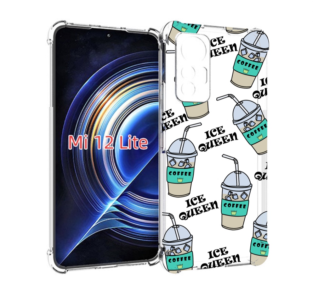 

Чехол MyPads кофе-с-льдом для Xiaomi 12 Lite, Прозрачный, Tocco