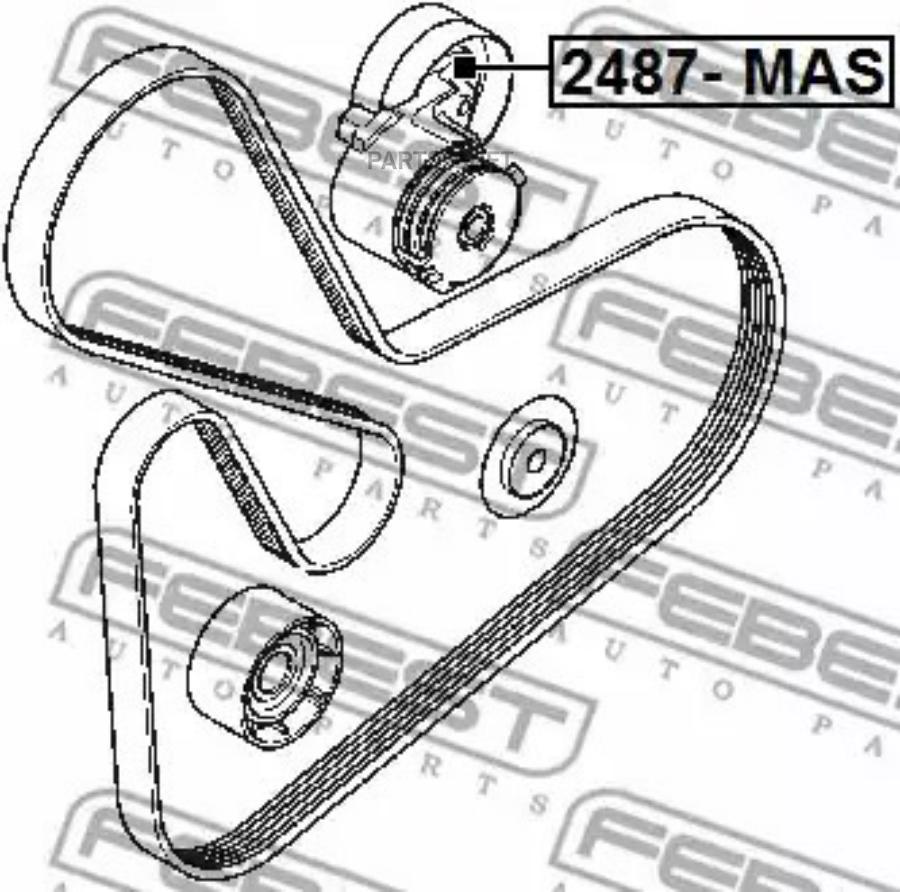 

Ролик натяжной FEBEST 2487-MAS