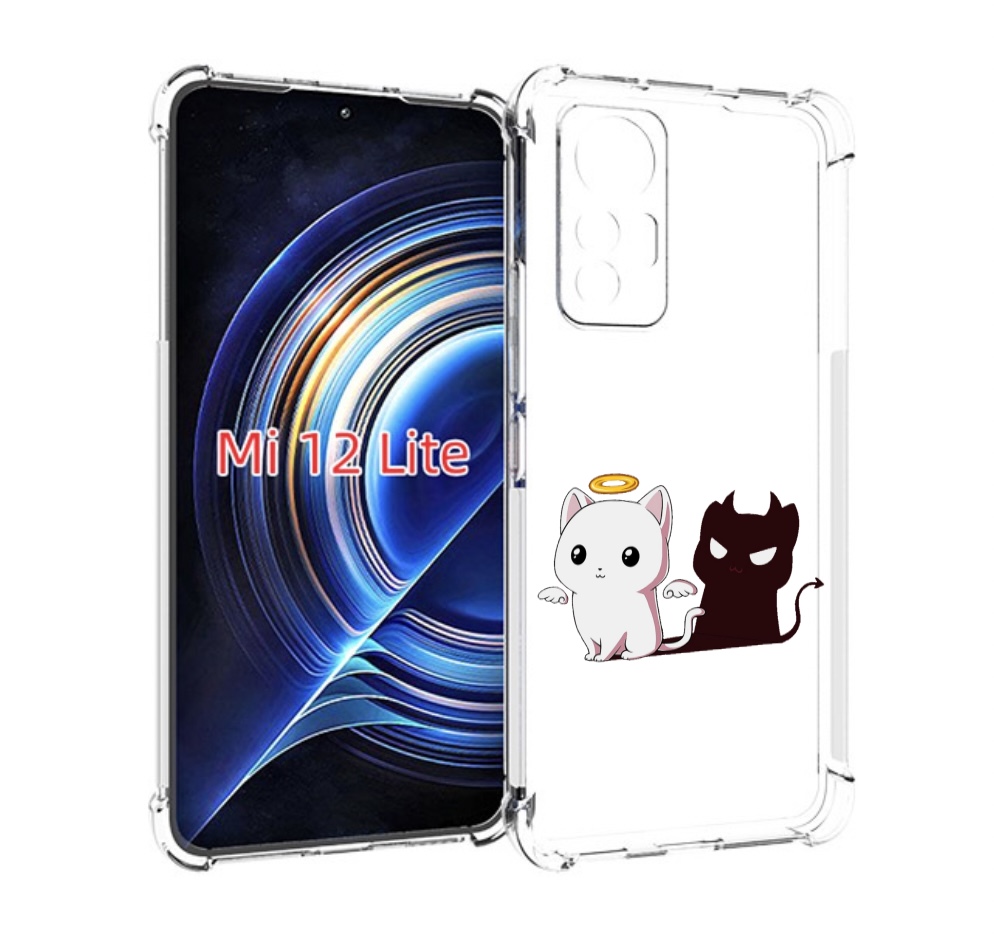 

Чехол MyPads котик-с-злой-тенью для Xiaomi 12 Lite, Прозрачный, Tocco