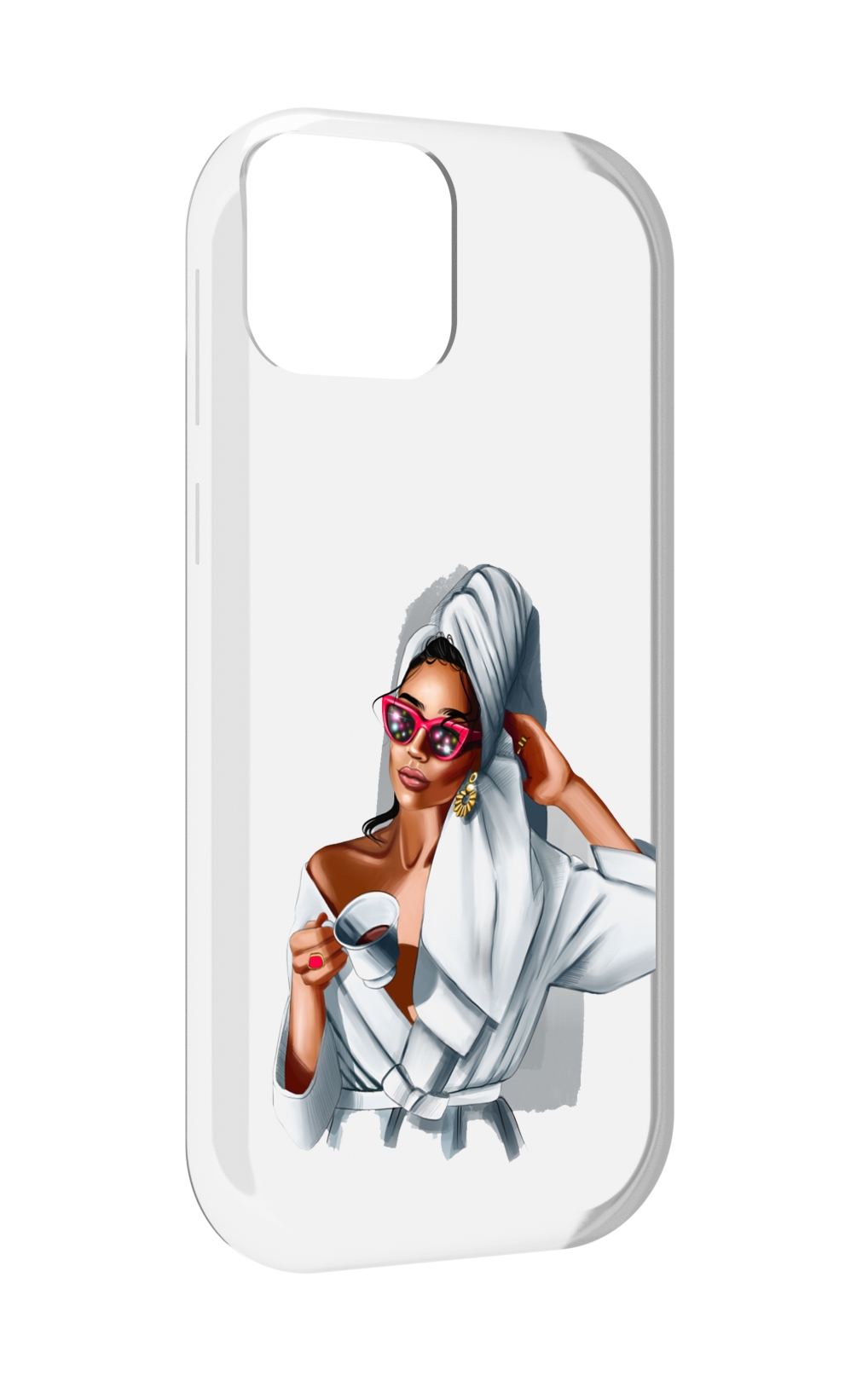 Чехол MyPads Девушка в белом халате женский для UleFone Note 6 / Note 6T / Note 6P