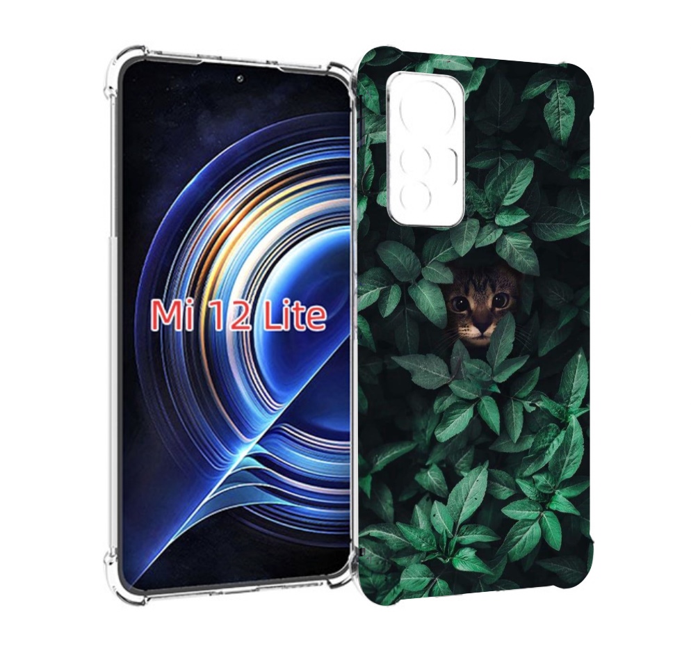 

Чехол MyPads котенок в листьях для Xiaomi 12 Lite, Прозрачный, Tocco