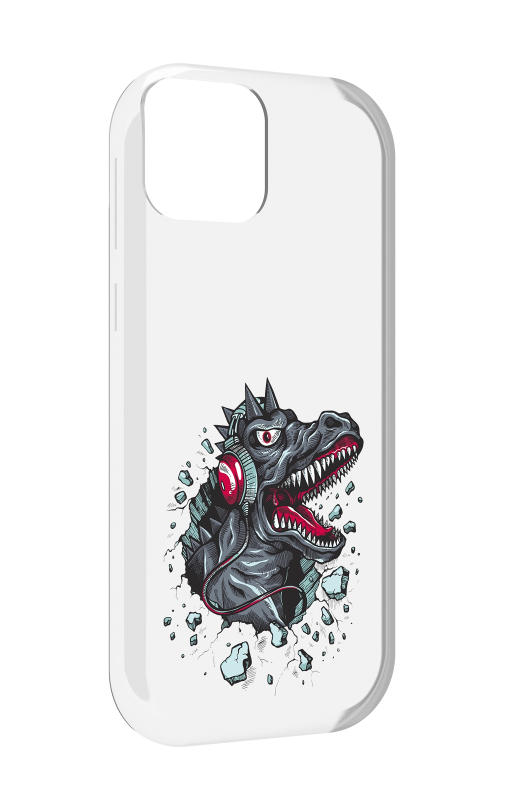 

Чехол MyPads Нарисованный динозавр в наушниках для UleFone Note 6 / Note 6T / Note 6P, Прозрачный, Tocco