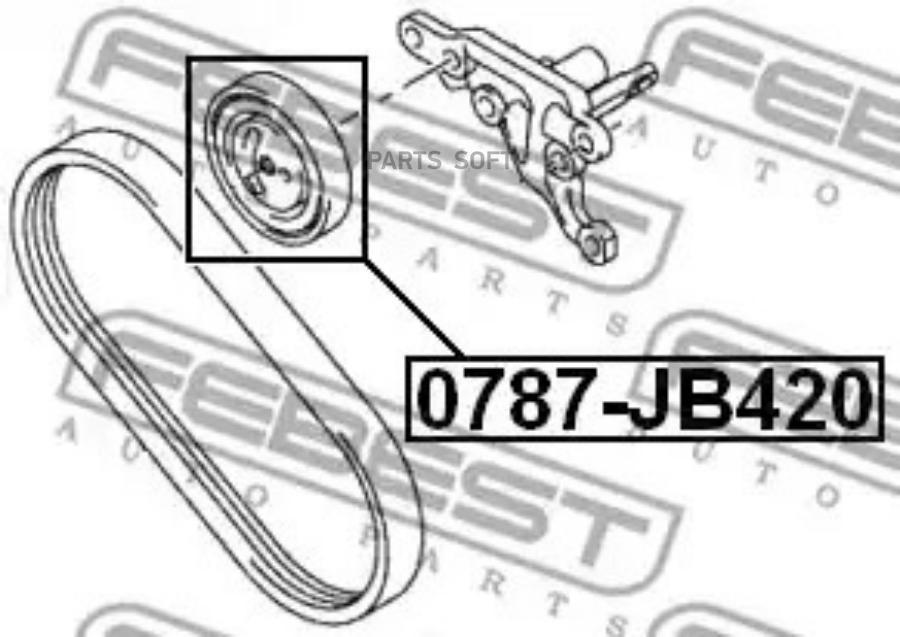 

Ролик натяжной 0787-JB420