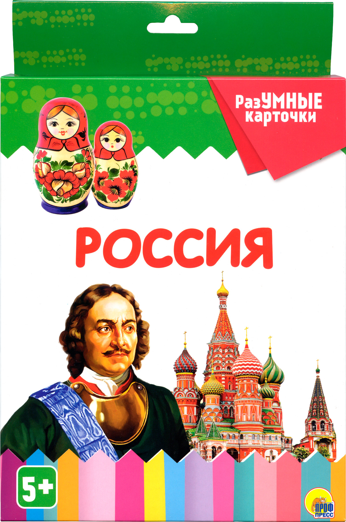 Развивающая игрушка Проф-Пресс Разумные карточки. Россия