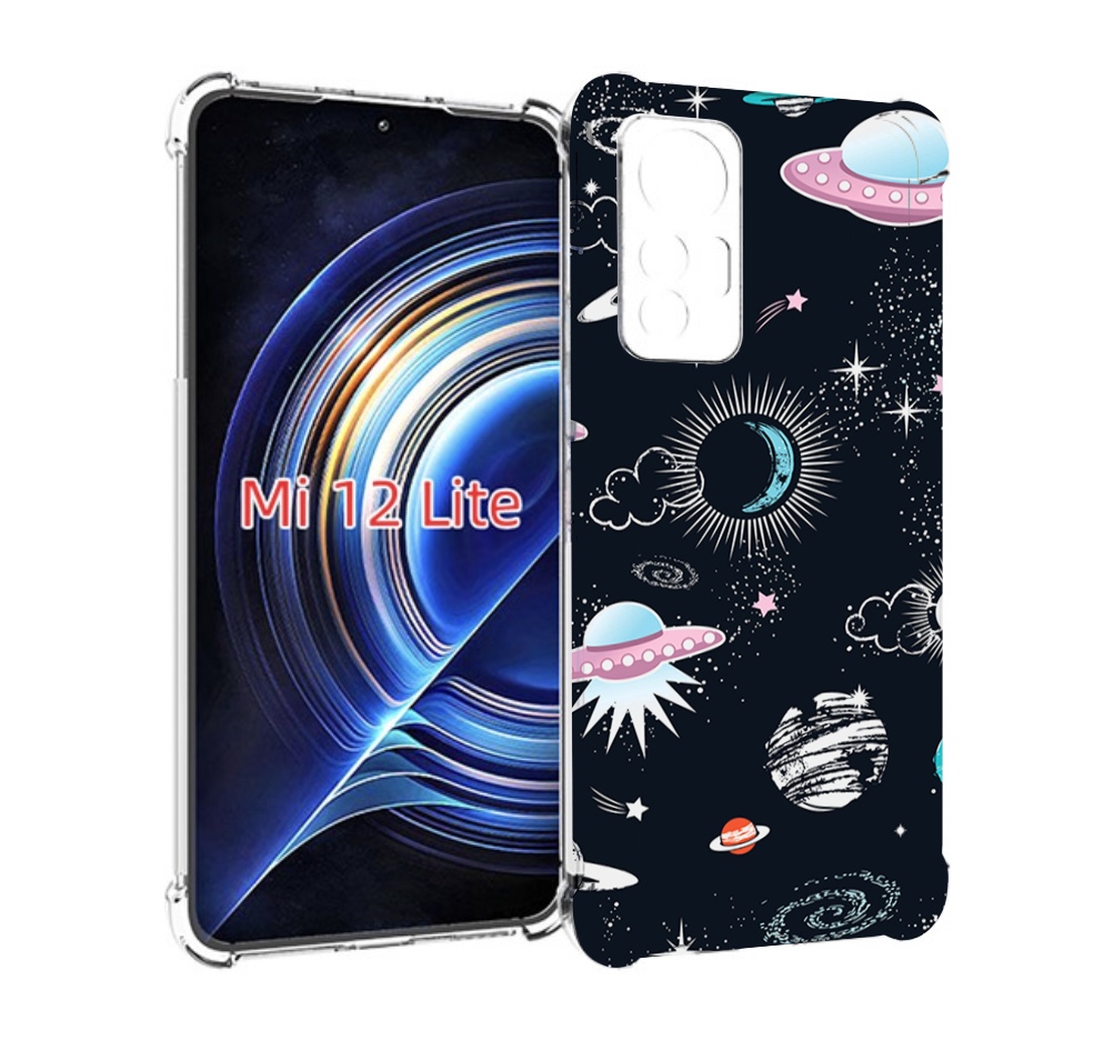 

Чехол MyPads космос-мини-картинки для Xiaomi 12 Lite, Прозрачный, Tocco
