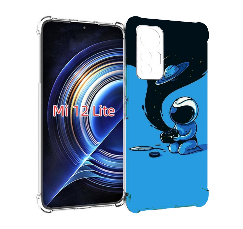 

Чехол MyPads космос из черной краски для Xiaomi 12 Lite, Прозрачный, Tocco