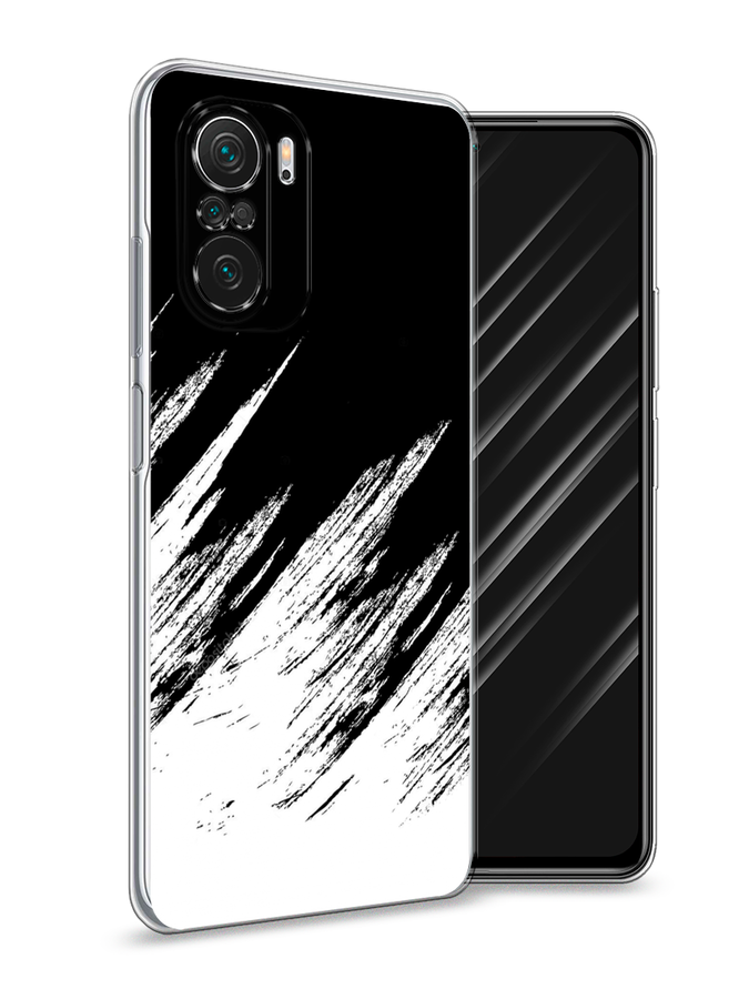 

Чехол Awog на Poco F3/Redmi K40/Mi 11i "Черно белые брызги", Разноцветный, 312650-3