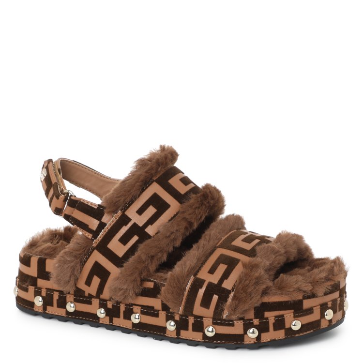 

Сандалии женские Guess FL7VASFAL03 коричневые 35 EU, FL7VASFAL03