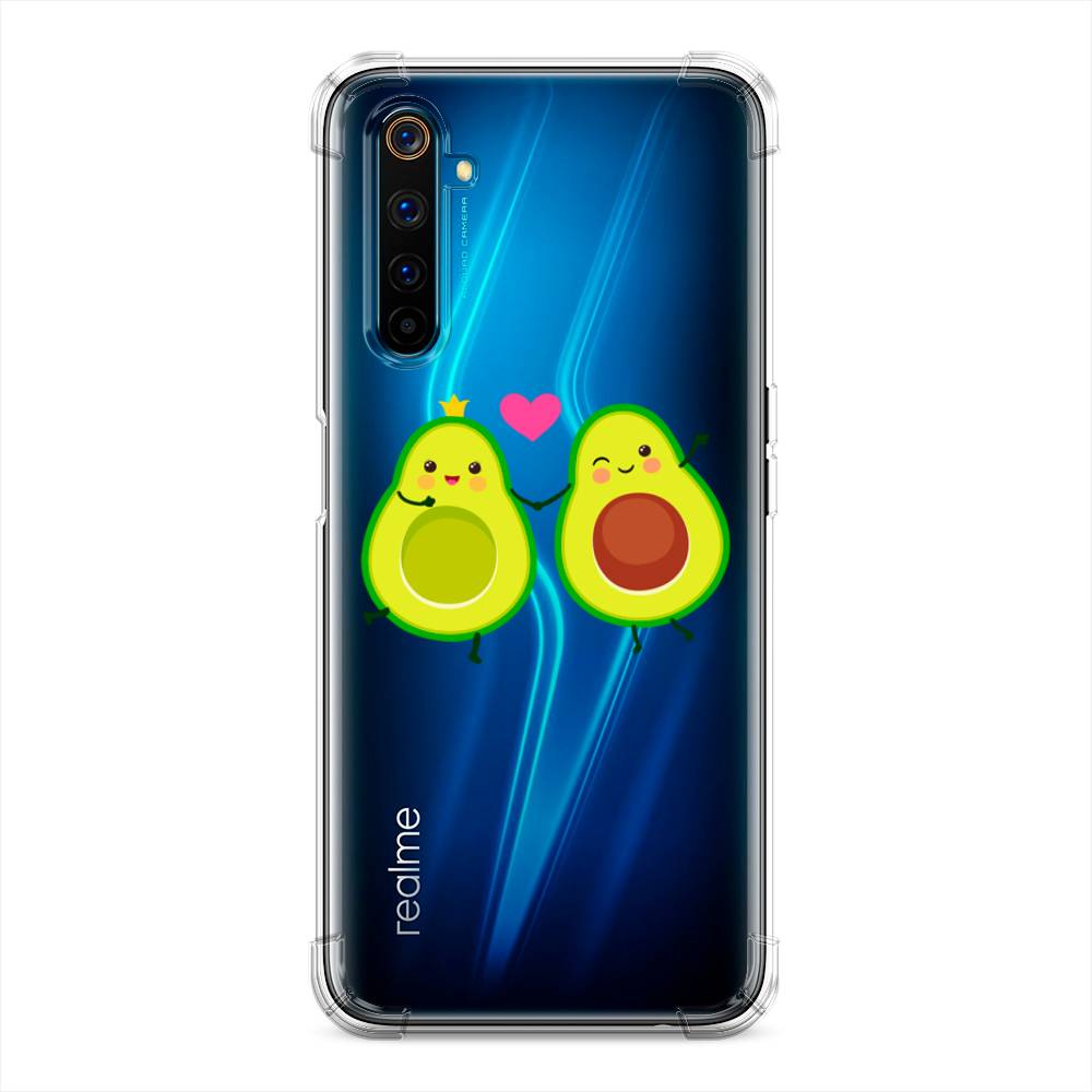 фото Противоударный силиконовый чехол "авокадо любят" на realme 6 pro awog