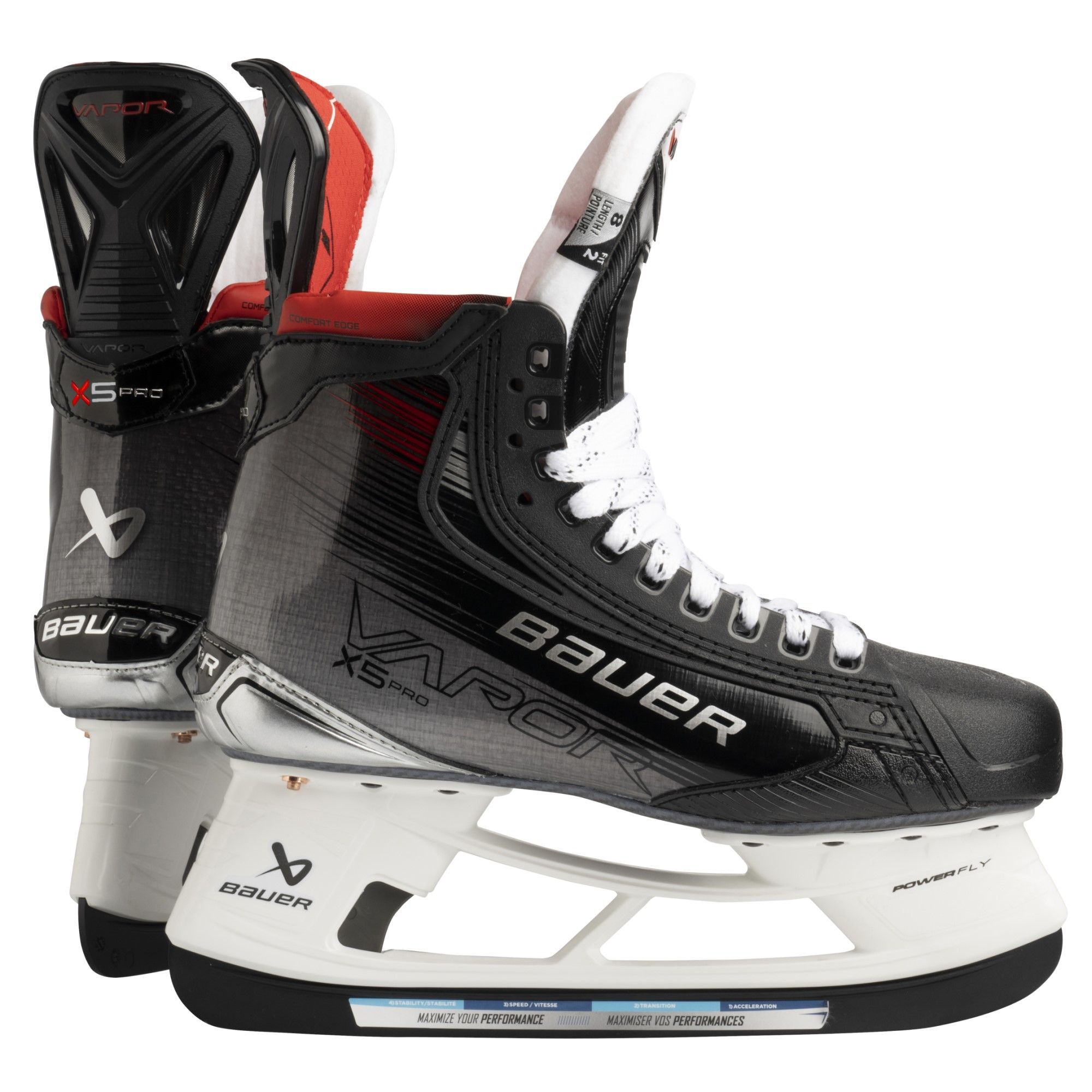 Коньки хоккейные BAUER S23 VAPOR X5 PRO INT 6.0 FIT3 размер 39