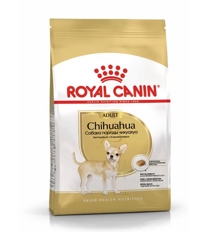 

Сухой корм для собак Royal Canin Chihuahua Adult, для чихуахуа, 500 г