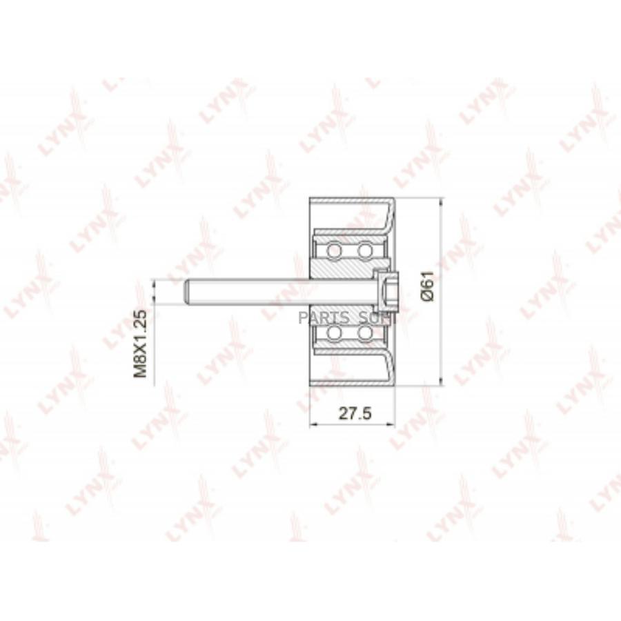 

Ролик направляющий ремня ГРМ PB-3027