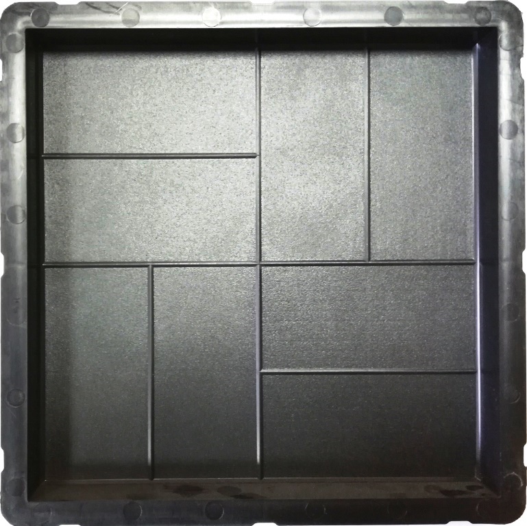 Формы для тротуарной плитки moldplastik 8 кирпичей комплект 10 штук 30х30х3см силиконовая формы