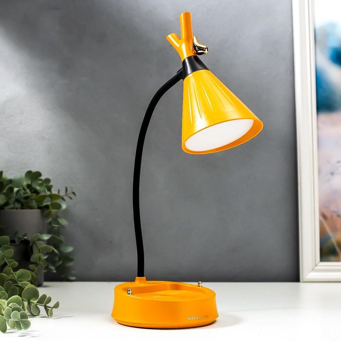 

Настольная лампа с диммером 16299/1YL LED 4Вт USB АКБ 3000-6000К желтый 12,3х12,3х37 см