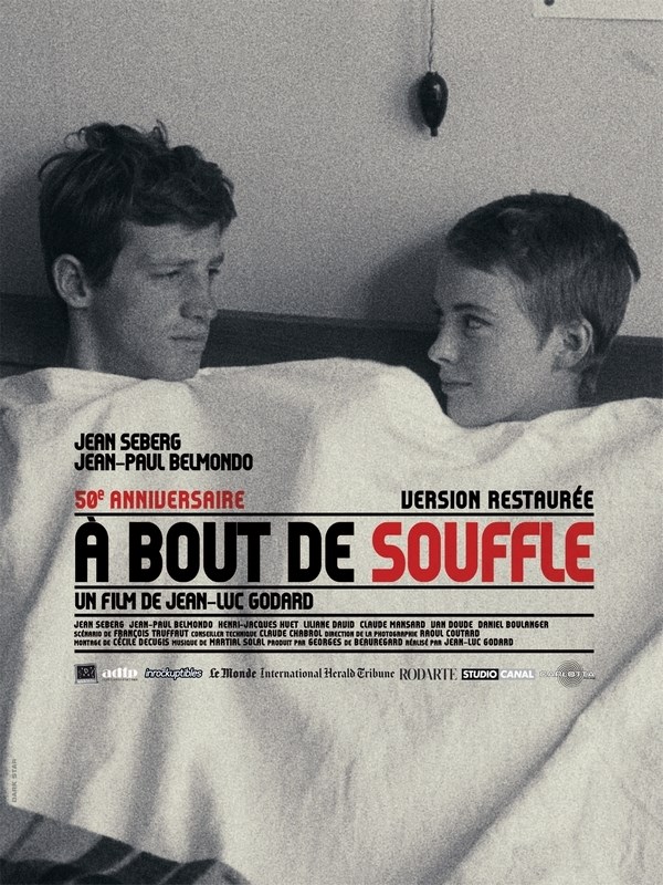 

Постер к фильму "На последнем дыхании" (A bout de souffle) Оригинальный 38,1x50,8 см
