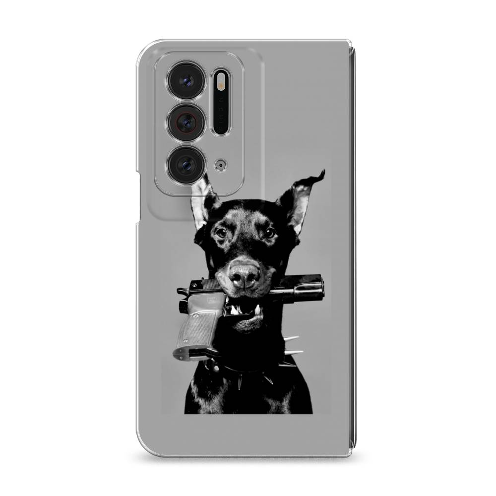 

Силиконовый чехол "Доберман" на Oppo Find N, Разноцветный, 259650-1