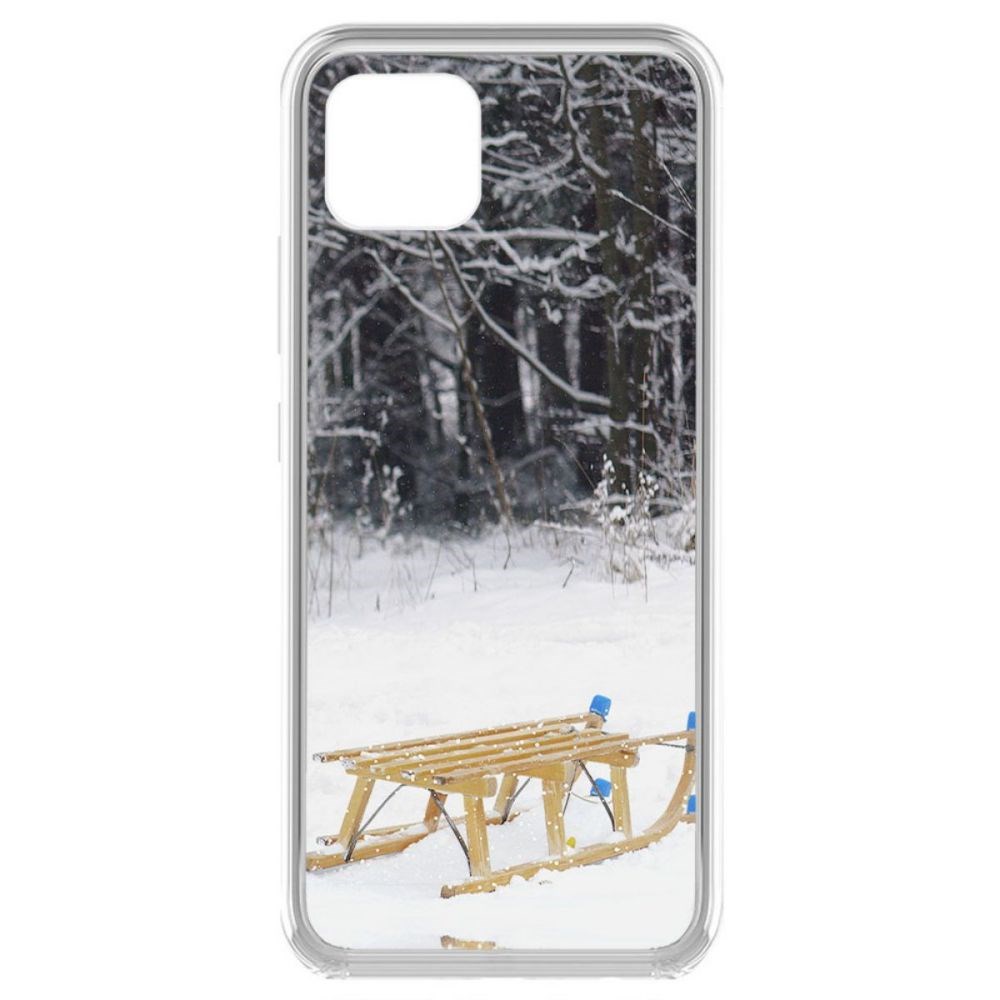 

Чехол-накладка Krutoff Clear Case Санки для Realme C11