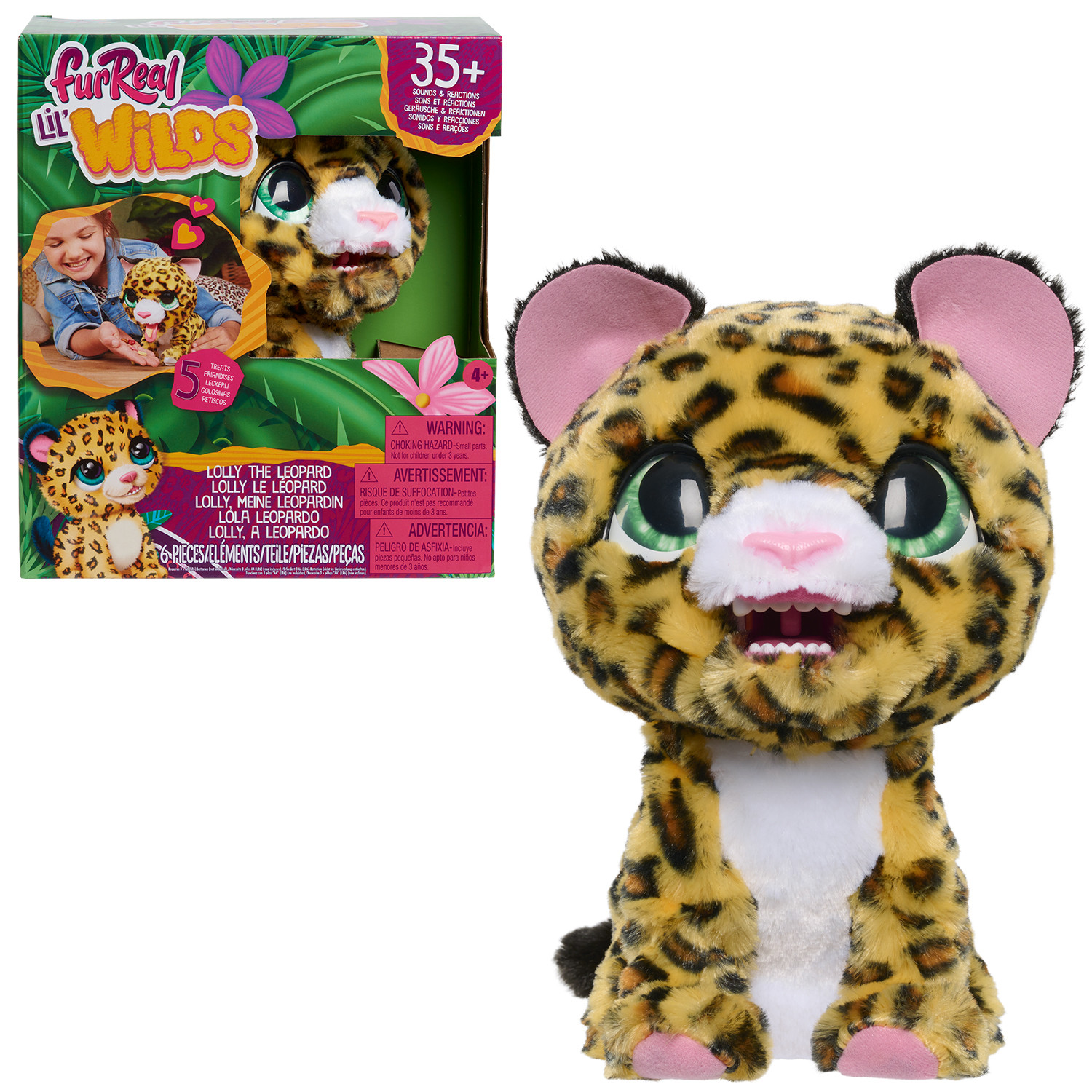 Интерактивная игрушка Furreal Friends Леопард 23 см