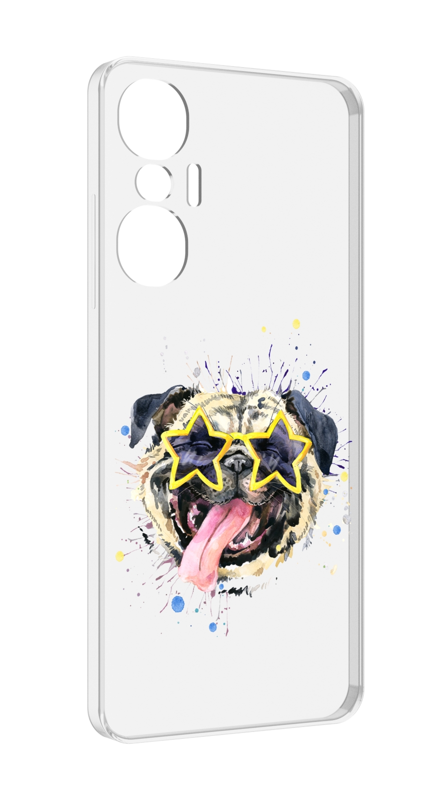 

Чехол MyPads мопс боксер для Infinix Hot 20S противоударный, Tocco