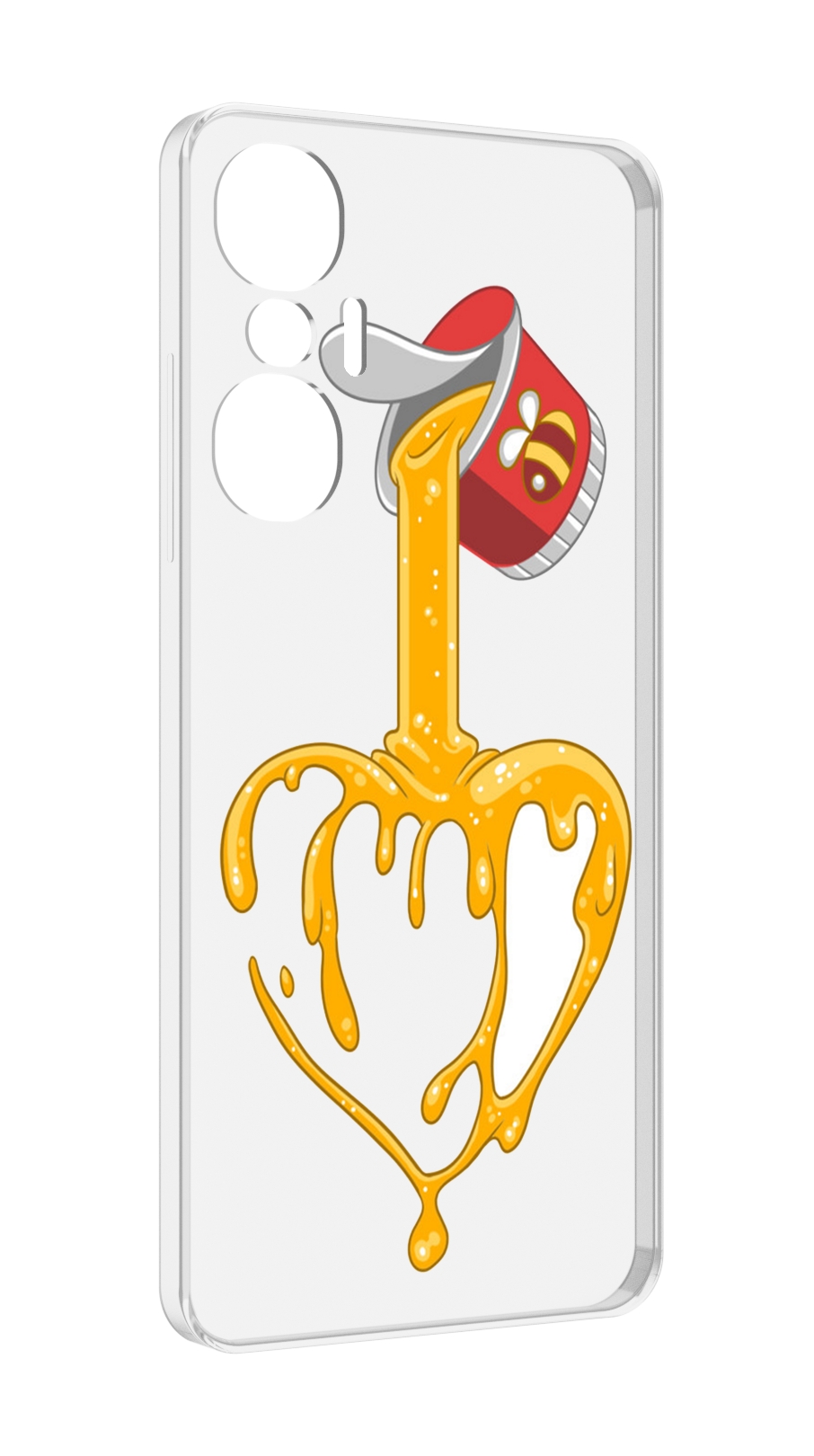 

Чехол MyPads медовое сердце для Infinix Hot 20S противоударный, Tocco