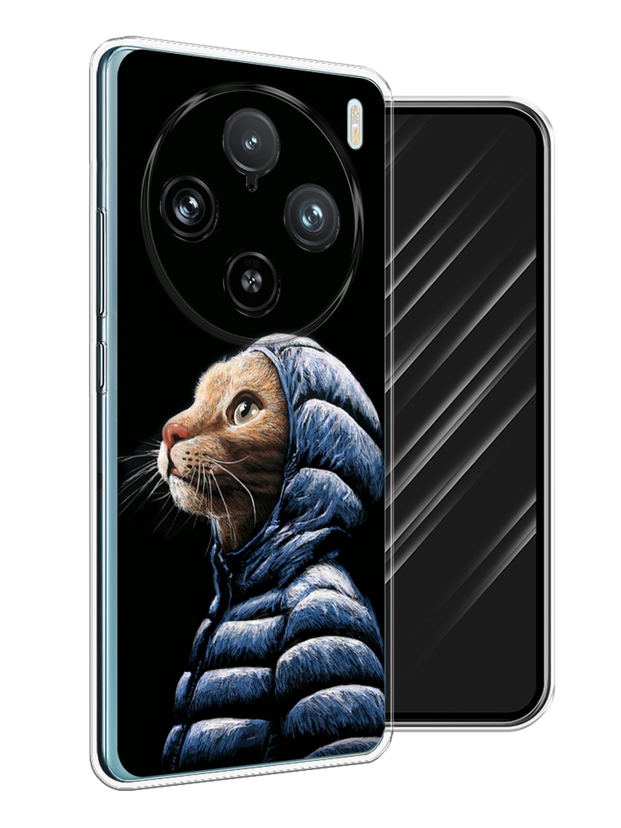 

Чехол Awog на Vivo X100 Pro "Кот в капюшоне", Черный;бежевый;синий, 2611850-1