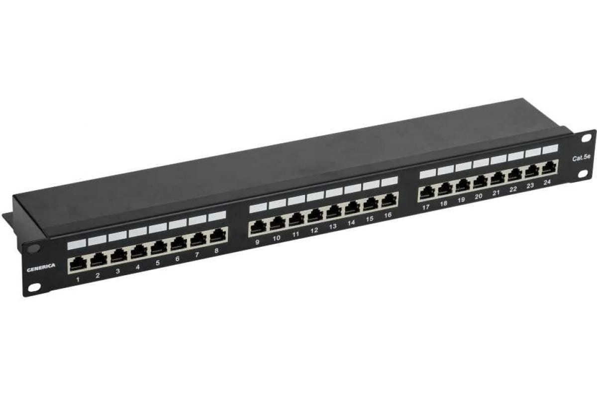 

Патч-панель IEK (PP24-1UC5EF-K05-G), Черный