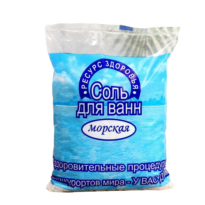 

Соль для ванн морская, 1 кг, Белый