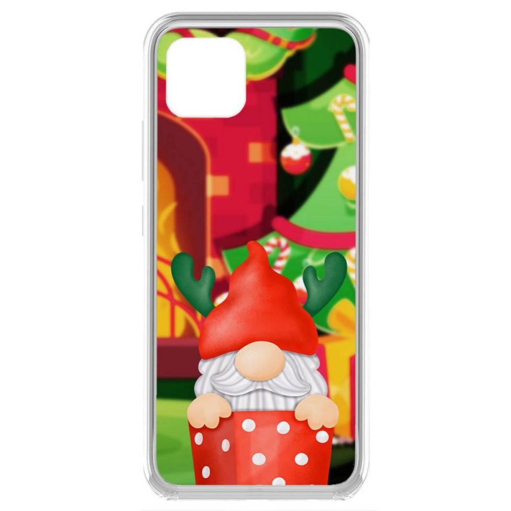 

Чехол-накладка Krutoff Clear Case Гном для Realme C11