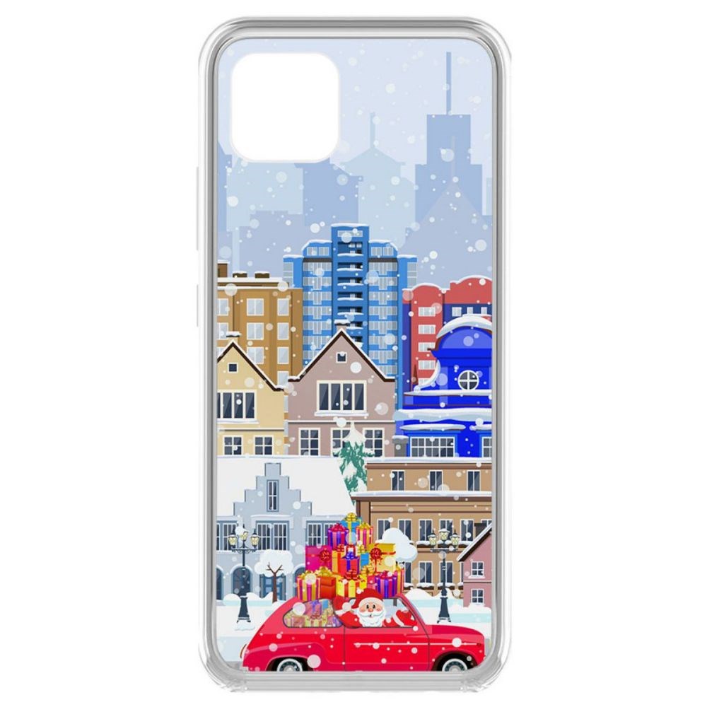 

Чехол-накладка Krutoff Clear Case Везем подарки для Realme C11