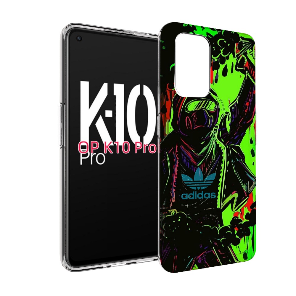 

Чехол MyPads мужчина в красках адидас для OPPO K10 Pro, Прозрачный, Tocco