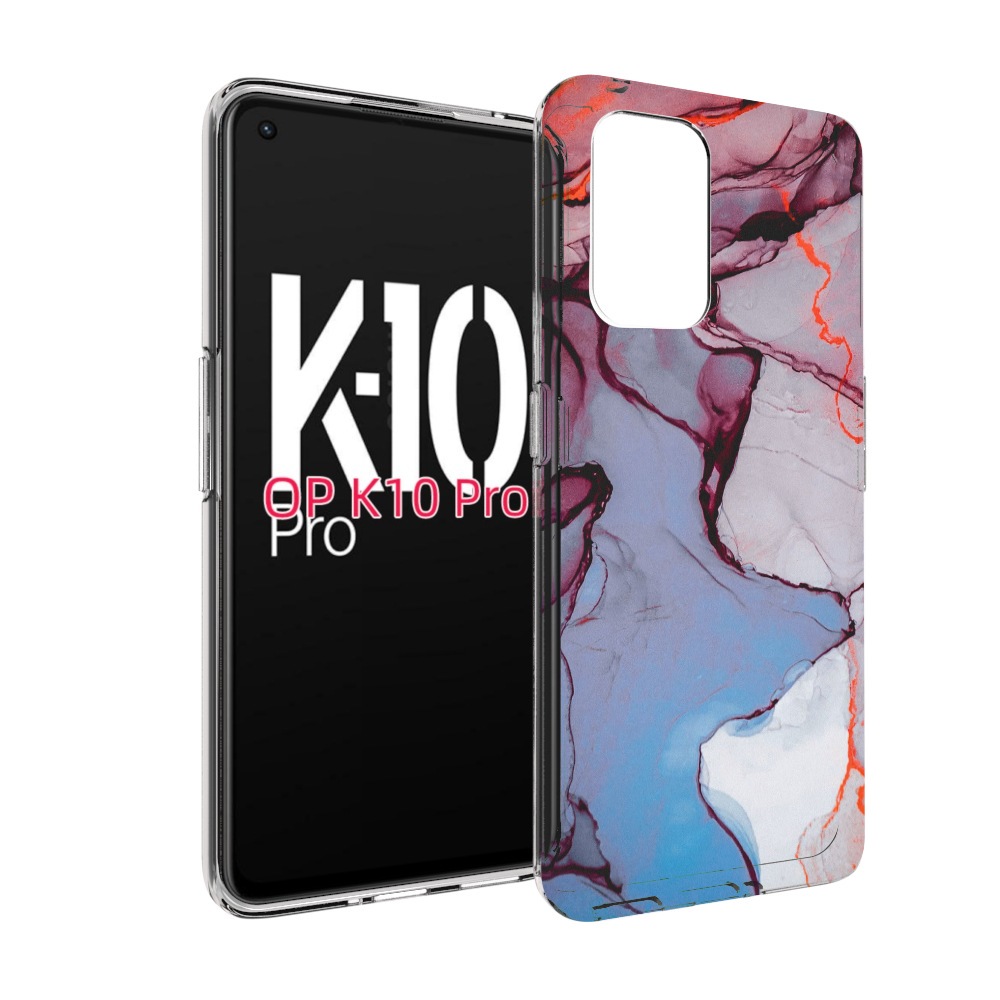 

Чехол MyPads мраморный рисунок для OPPO K10 Pro, Прозрачный, Tocco
