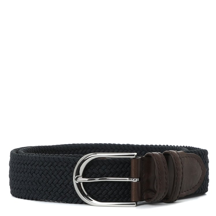

Ремень мужской Calzetti B-01M/BRAID_35mm темно-синий, 125 см, B-01M/BRAID_35mm