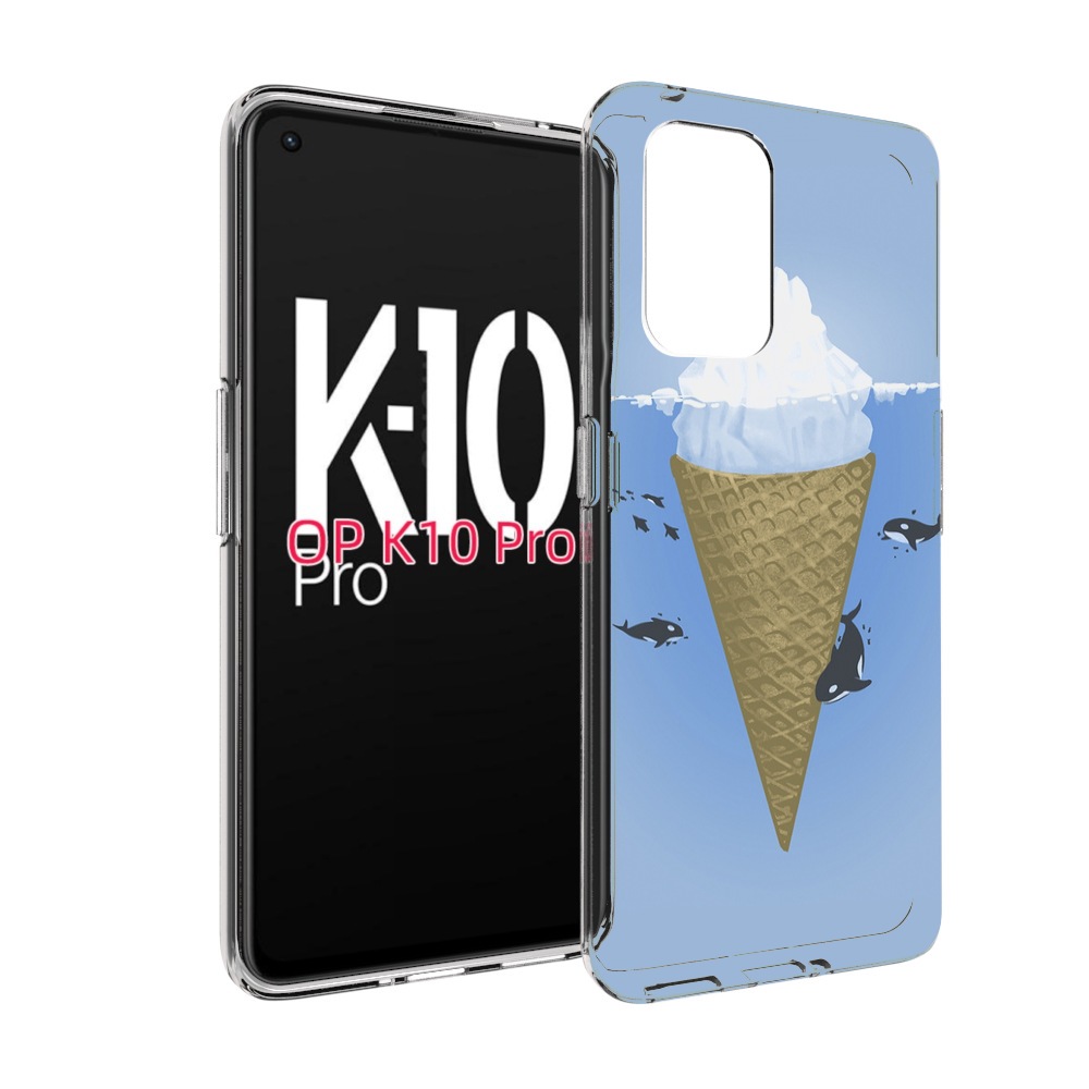 

Чехол MyPads мороженное-у-косаток для OPPO K10 Pro, Прозрачный, Tocco