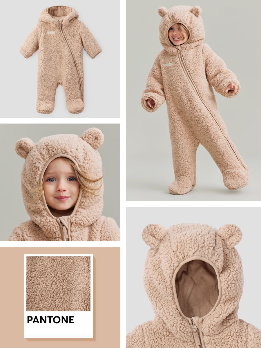 

Комбинезон детский Happy Baby 89055, beige, размер 56, Коричневый, 89055