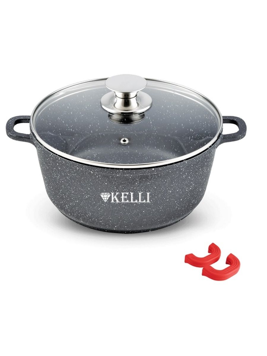 

Кастрюля Kelli KL-4022-28 8 литров, Серый, KL-4022-28