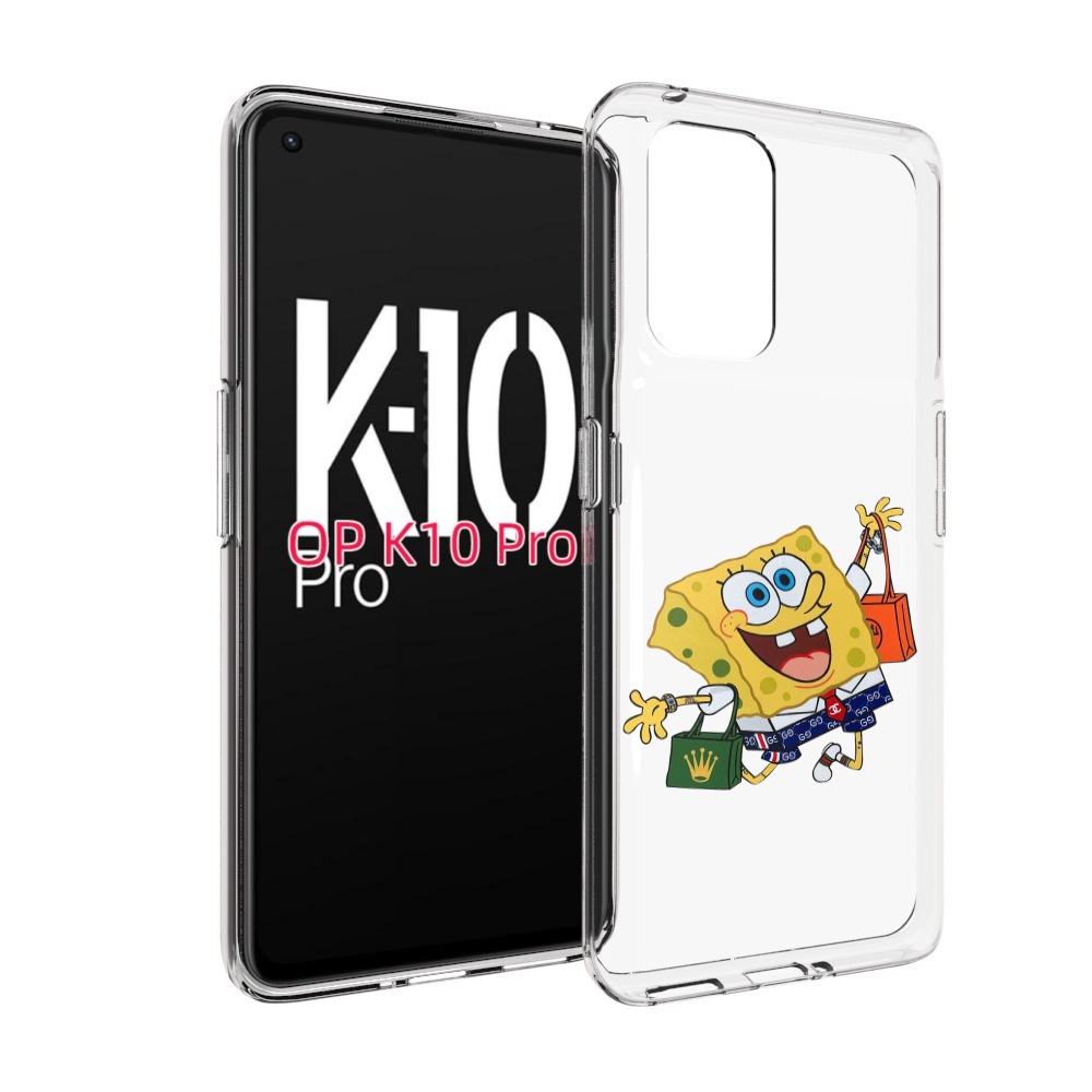 

Чехол MyPads модный-спанч-боб для OPPO K10 Pro, Прозрачный, Tocco