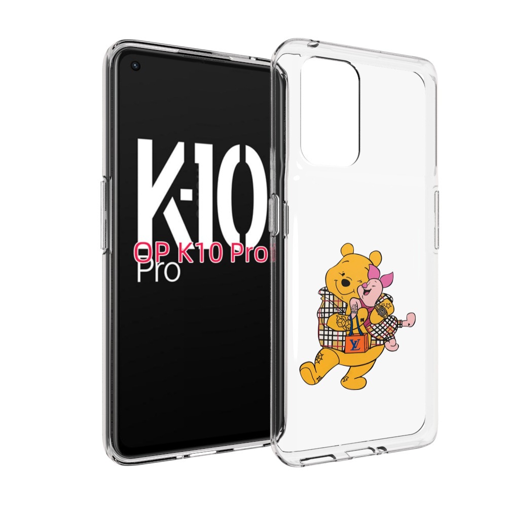 

Чехол MyPads модный-медведь-из-винни-пуха для OPPO K10 Pro, Прозрачный, Tocco