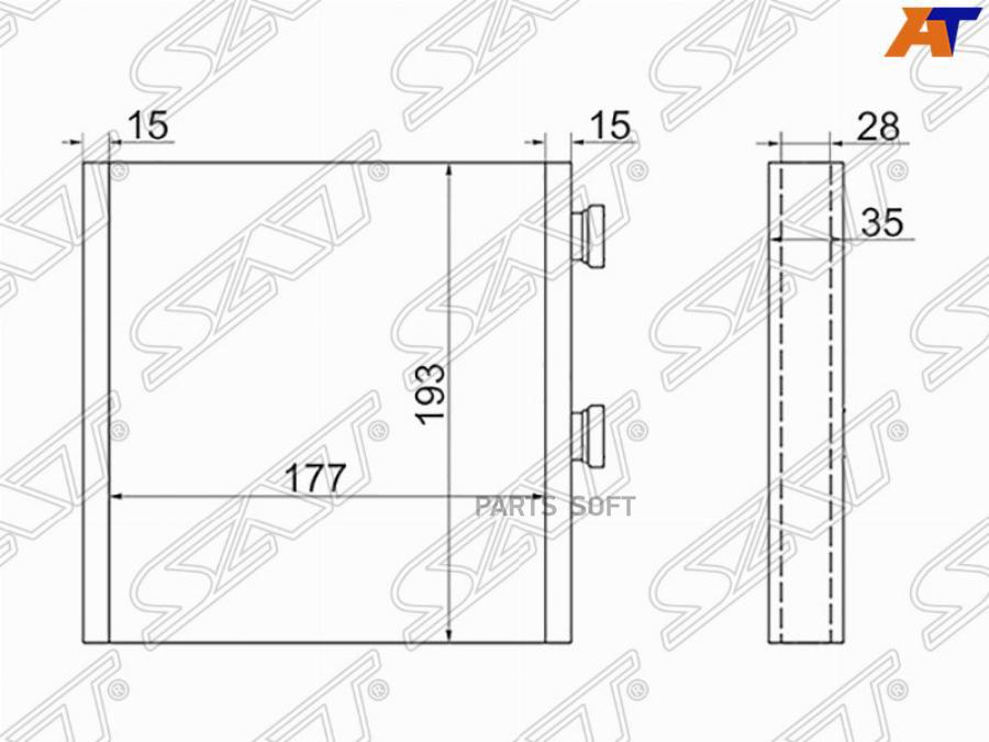 

Радиатор Отопителя Салона Nissan X-Trail T31 07-/Qashqai/Dualis 06- Sat арт. ST-DTU2-395-0