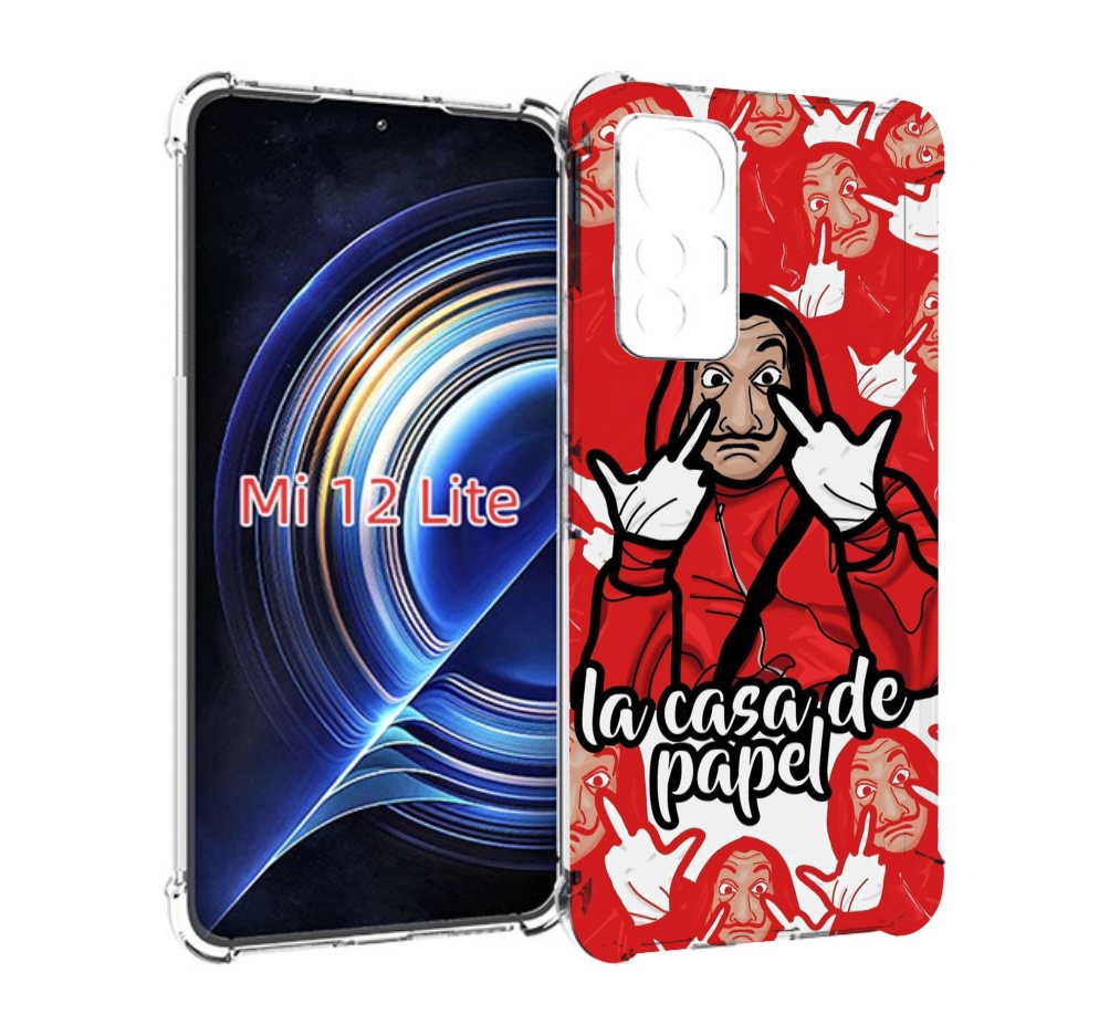 Чехол MyPads комикс-бумажный-дом для Xiaomi 12 Lite