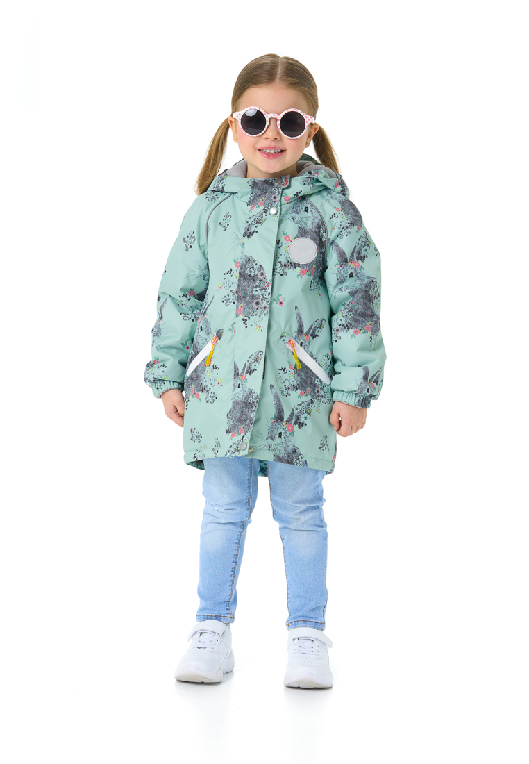 Куртка детская Oldos Лилли AOSS23JK2T108, цвет мятный, размер 98