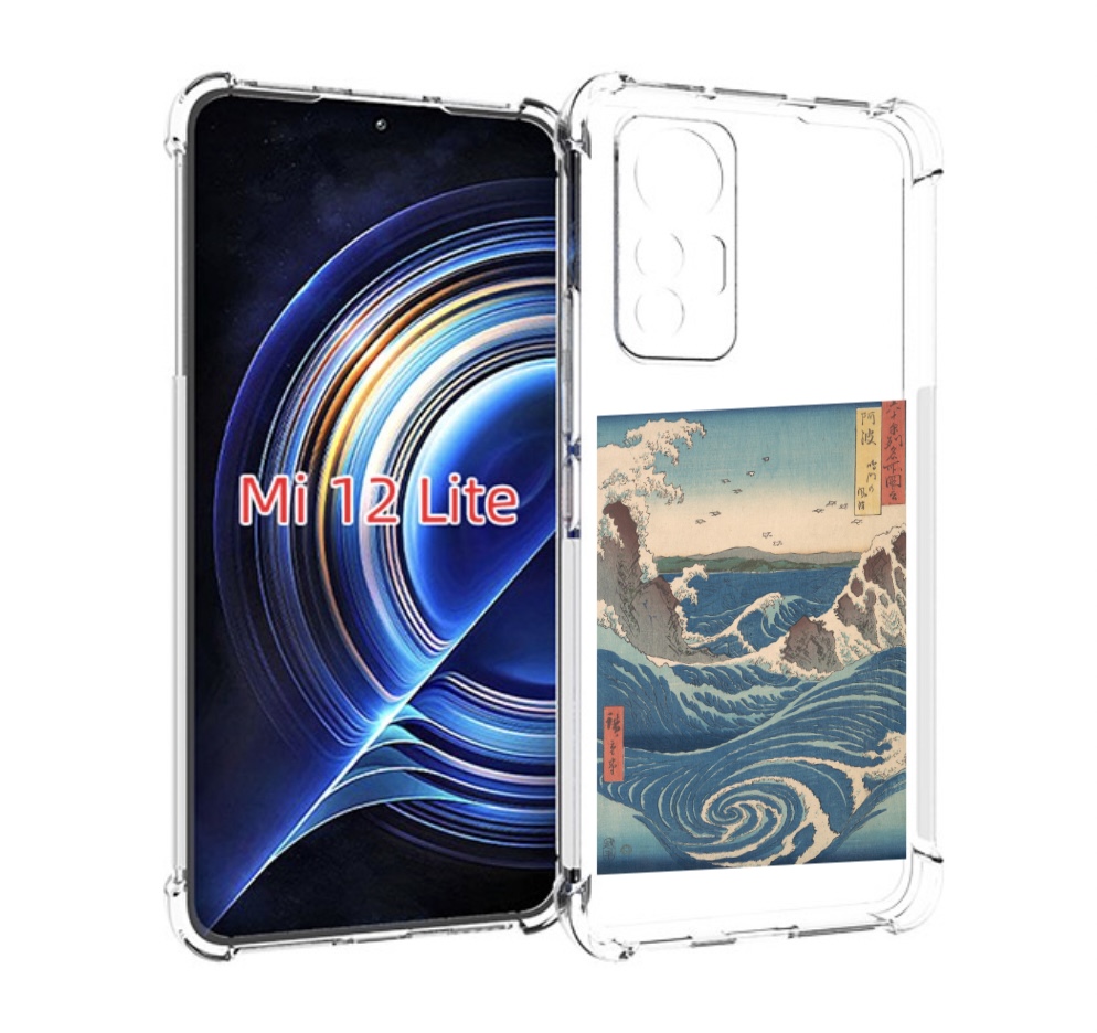 

Чехол MyPads картинка волны водоворот для Xiaomi 12 Lite, Прозрачный, Tocco