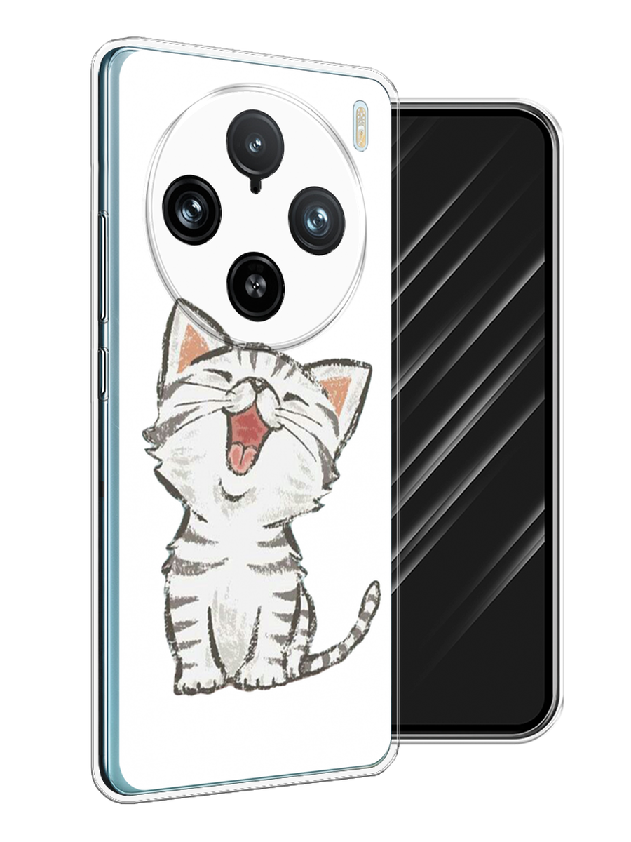 

Чехол Awog на Vivo X100 Pro "Котенок рисованный", Серый;белый, 2611850-1